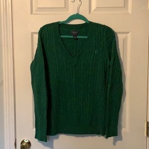 Chaps cable knit v-neck sweater
